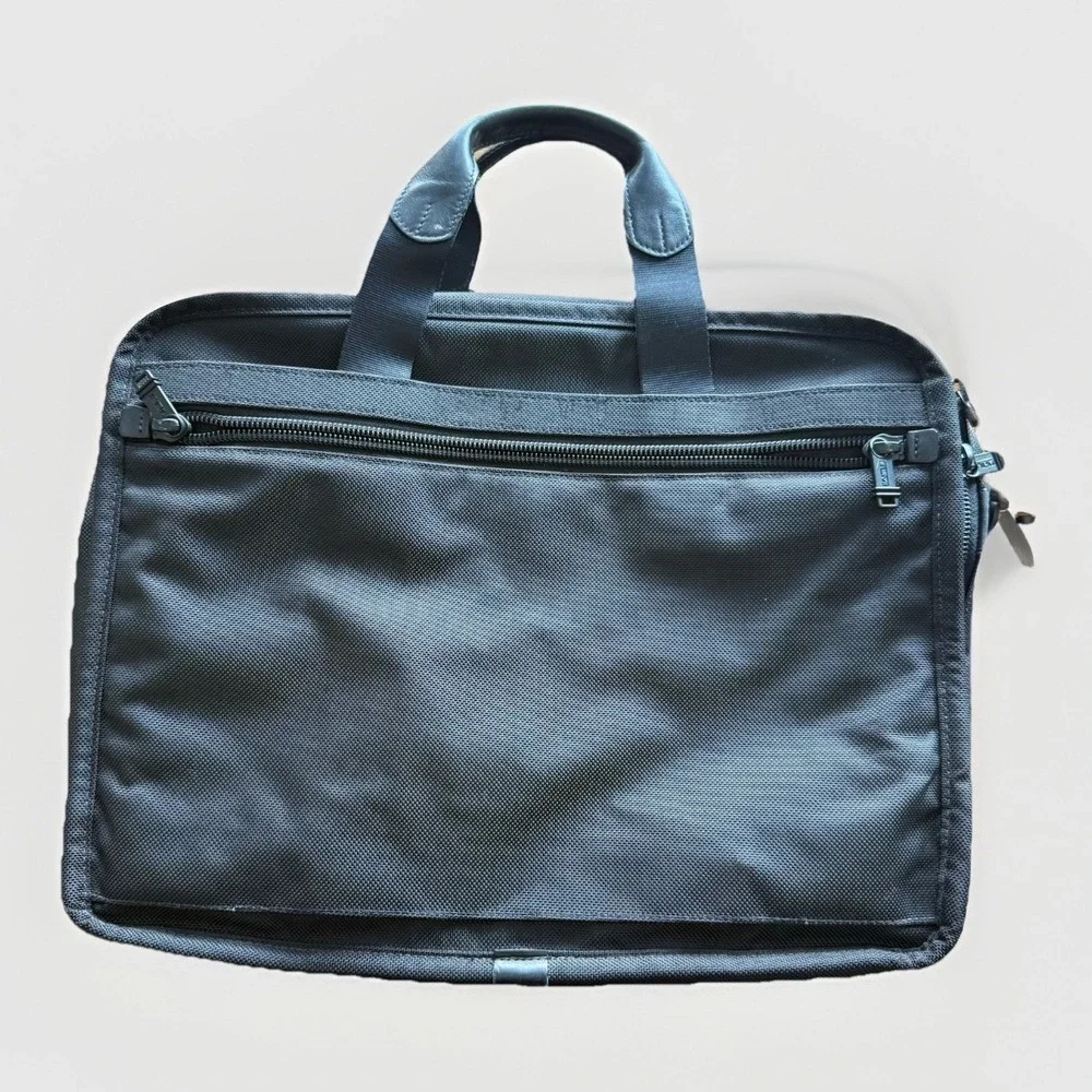 TUMI ALPHA Large Expandable Organizer Computer Brief Business Bag Travel 26160DH